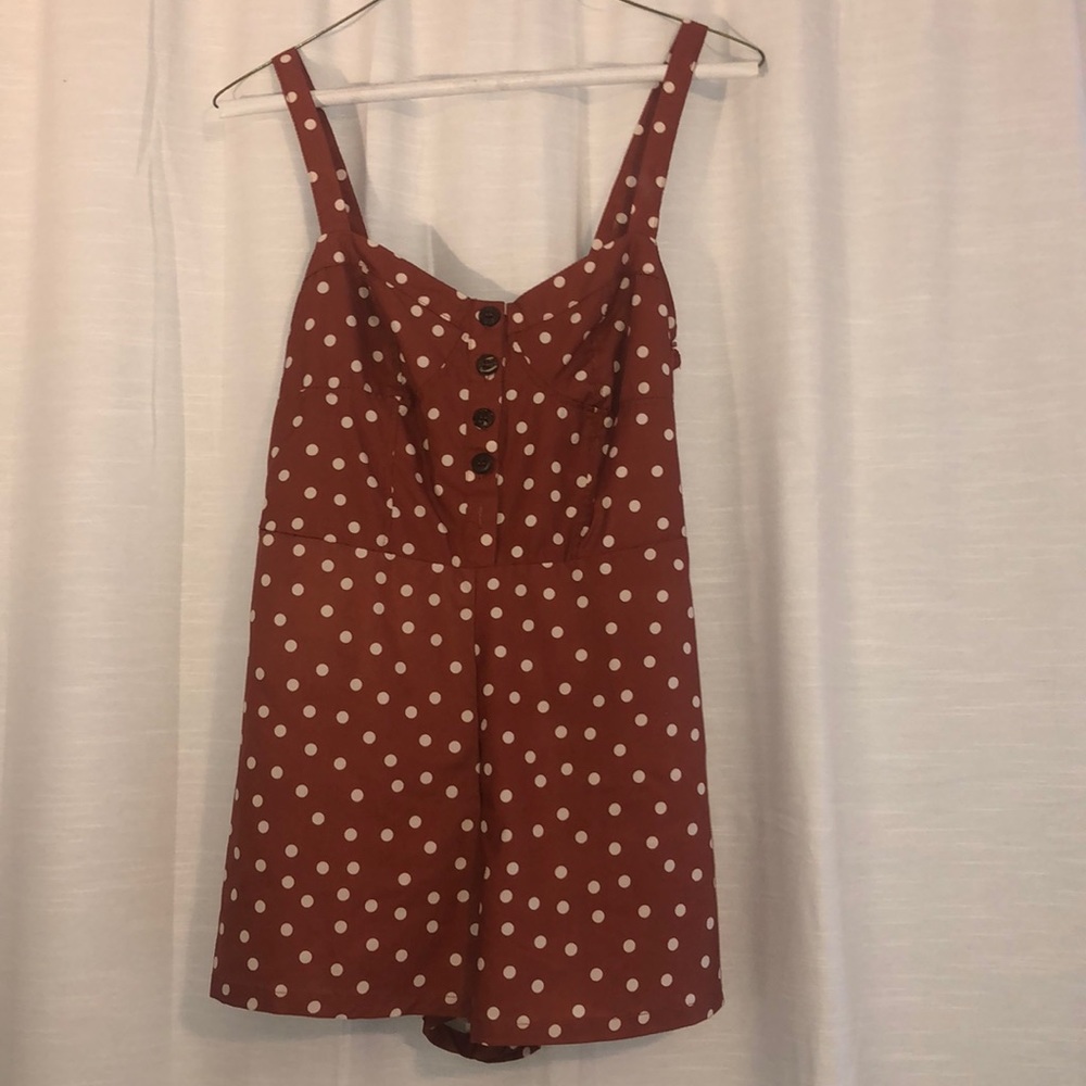 Polka dot romper